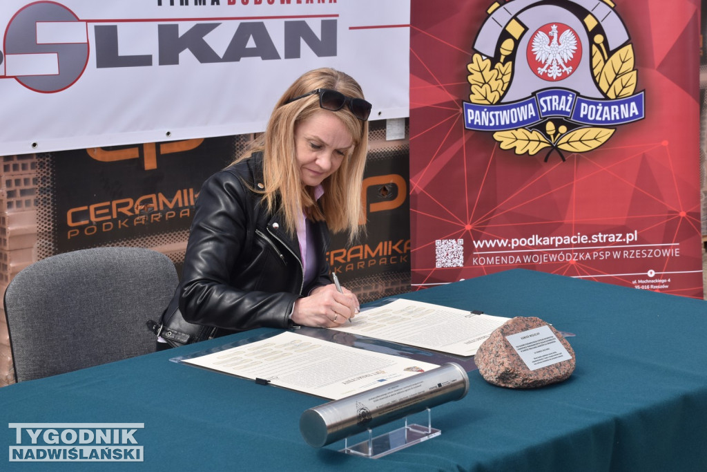 Wmurowanie kamienia węgielnego pod Centrum Ratownictwa