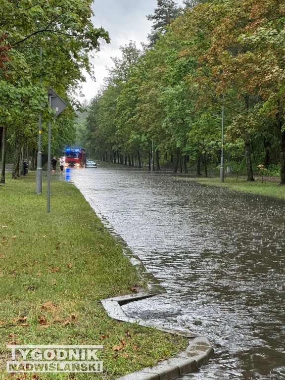 Zalane drogi w Stalowej Woli