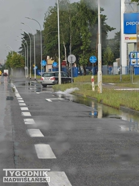 Zalane drogi w Stalowej Woli