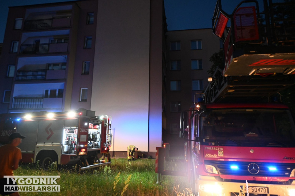 Pożar na ul. Zwierzynieckiej w Tarnobrzegu