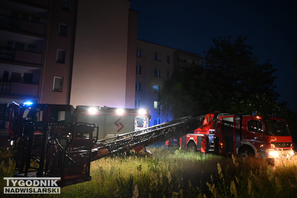 Pożar na ul. Zwierzynieckiej w Tarnobrzegu