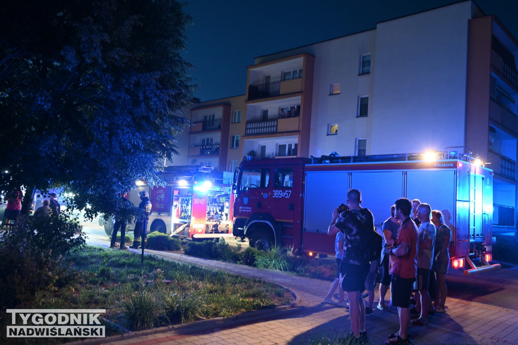 Pożar na ul. Zwierzynieckiej w Tarnobrzegu
