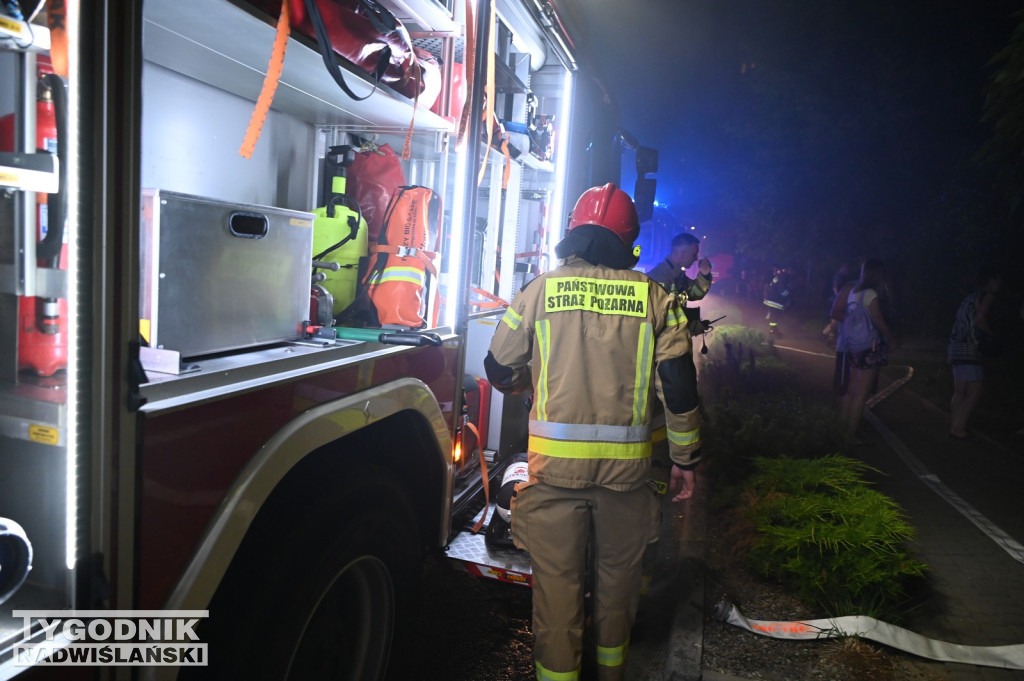 Pożar na ul. Zwierzynieckiej w Tarnobrzegu