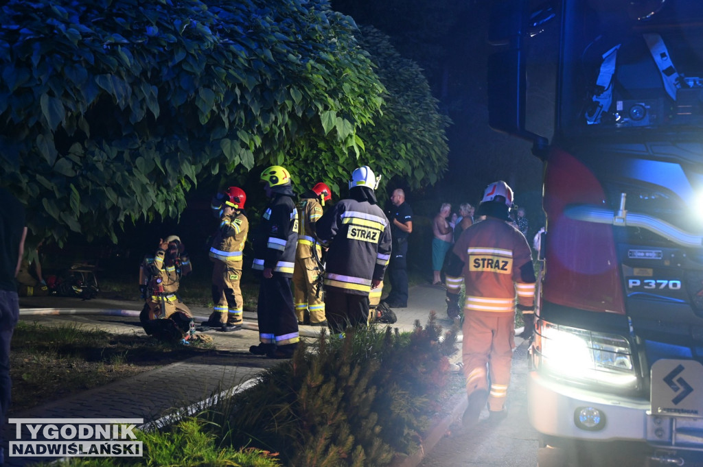 Pożar na ul. Zwierzynieckiej w Tarnobrzegu