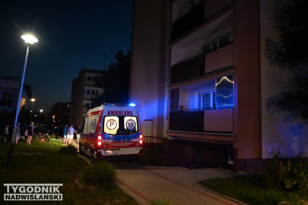 Pożar na ul. Zwierzynieckiej w Tarnobrzegu
