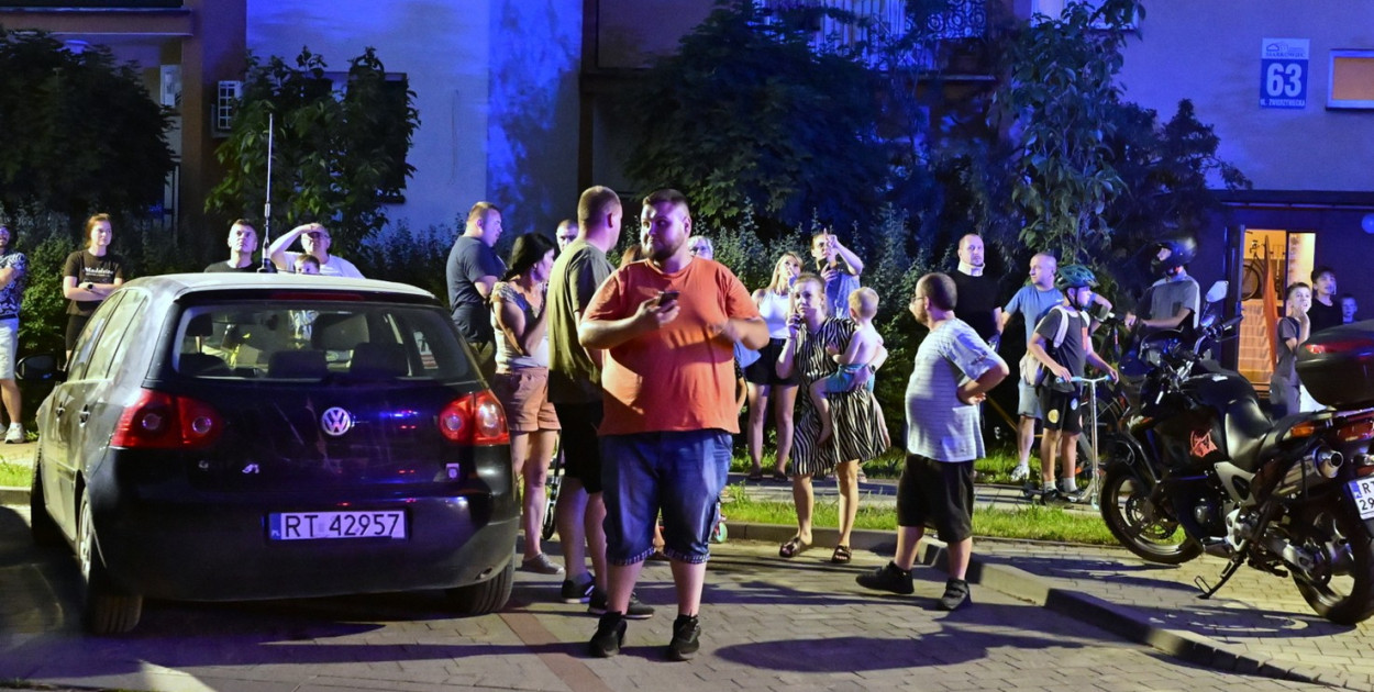 Pożar na ul. Zwierzynieckiej w Tarnobrzegu