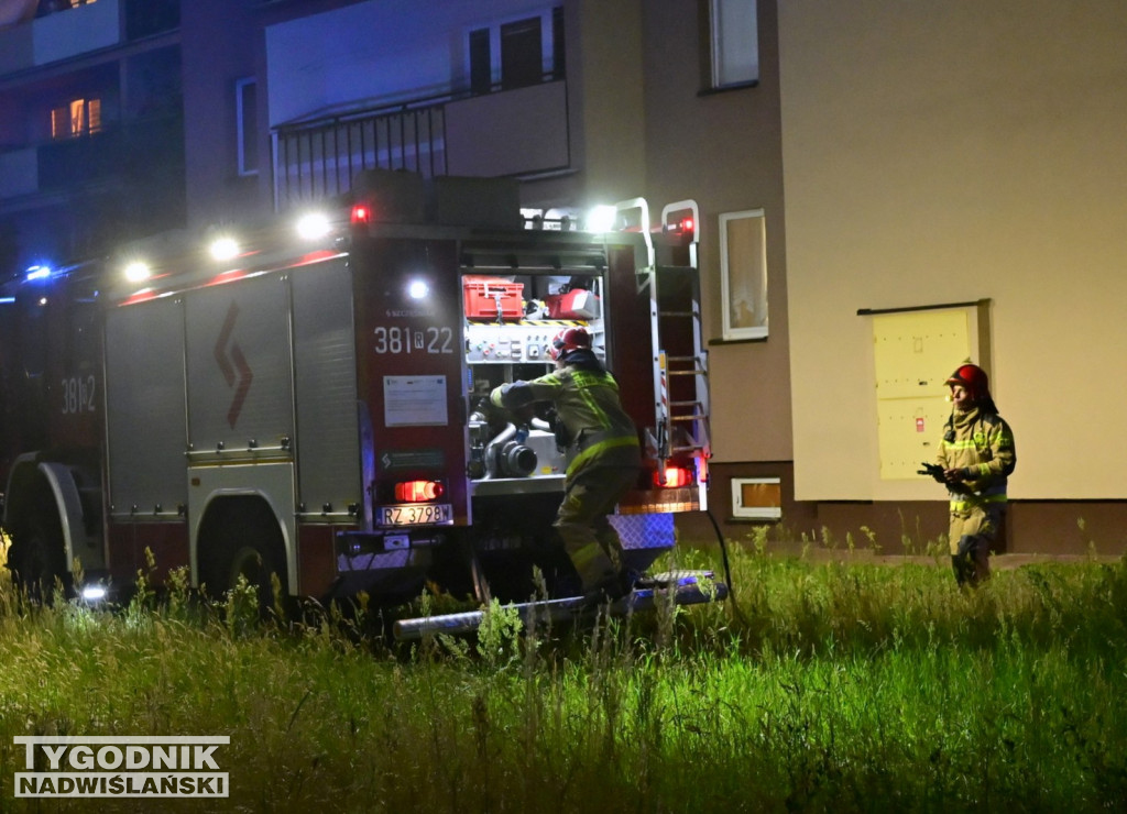 Pożar na ul. Zwierzynieckiej w Tarnobrzegu