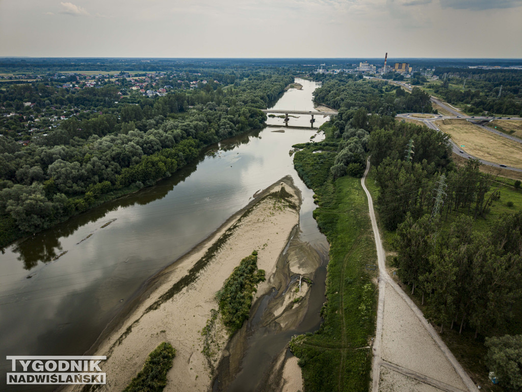 Poziom wody w Sanie osiągnął niepokojąco niski poziom