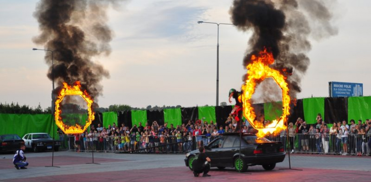 Kaskaderskie popisy w Sandomierzu [zdjęcia]