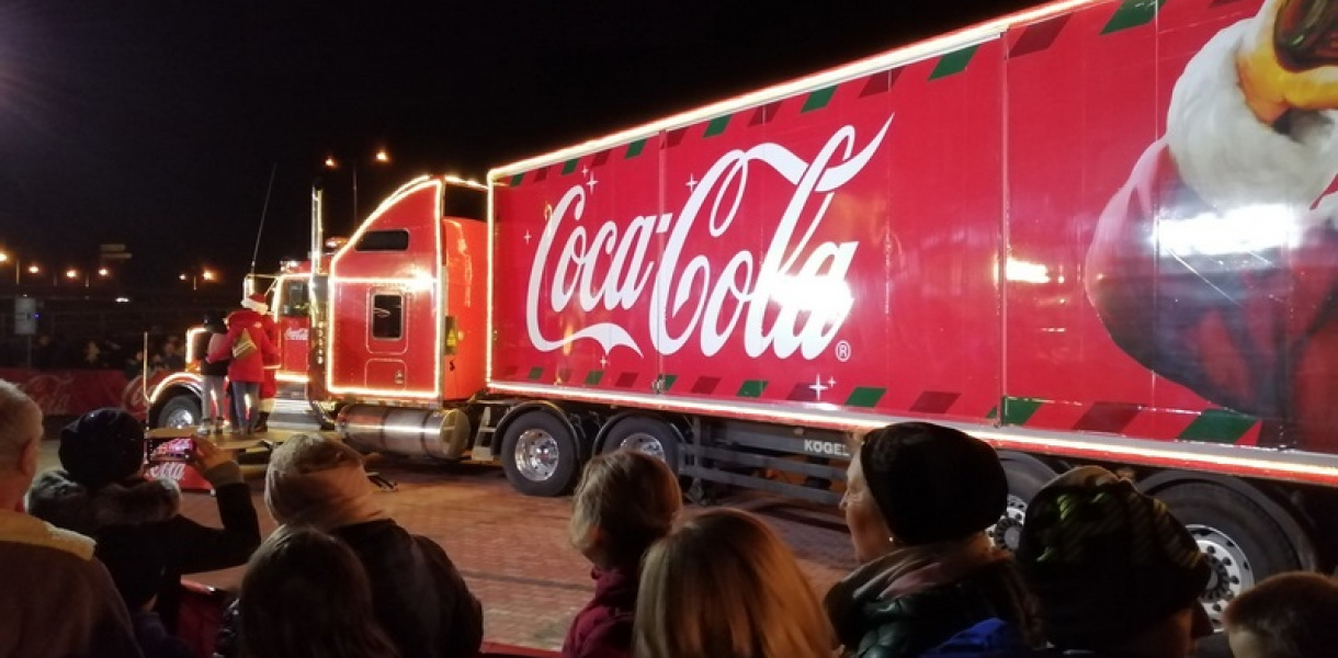 Ciężarówka Coca-Coli odwiedziła Sandomierz [zdjęcia]