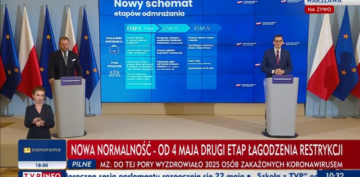 Od 4 maja II etap znoszenia ograniczeń. Jakie obostrzenia zostaną złagodzone?
