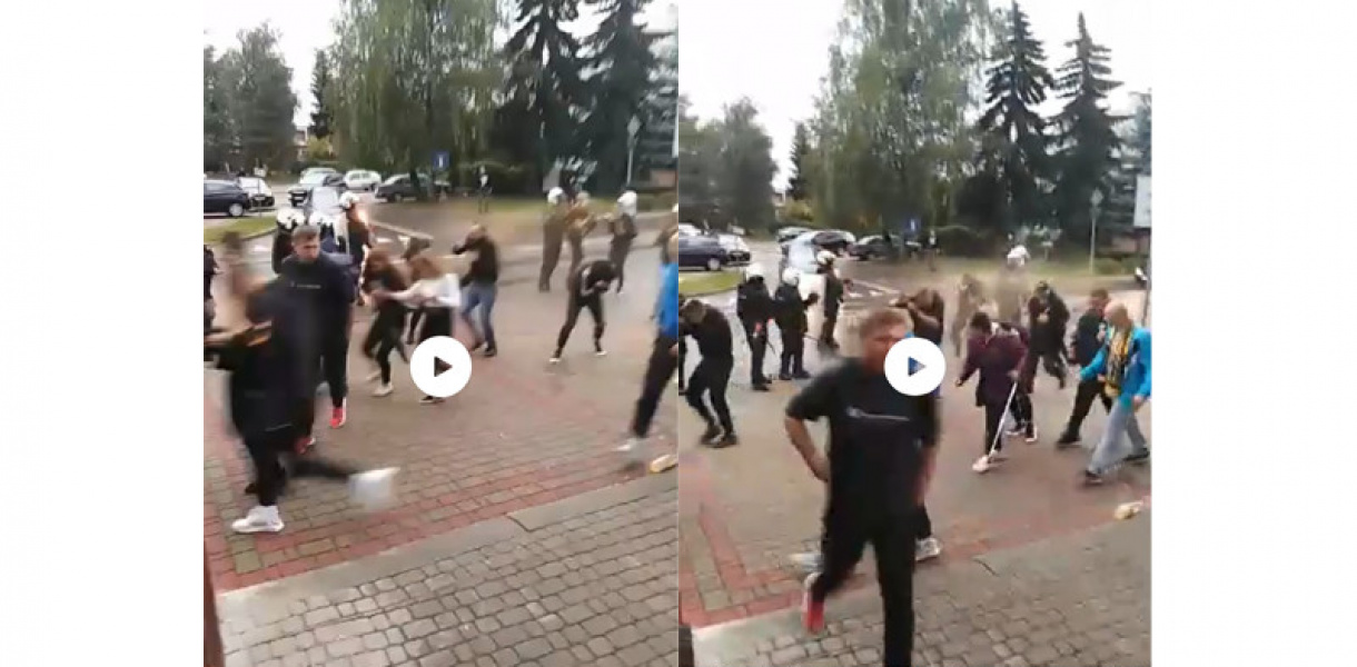 Tarnobrzeg. Gazem w tłum. Policja: działania były zasadne i adekwatne do sytuacji