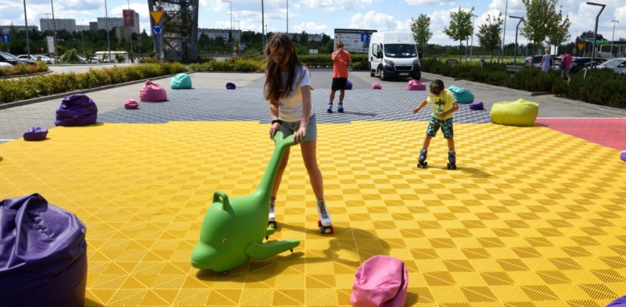 Wrotkarnia na parkingu VIVO! Stalowa Wola