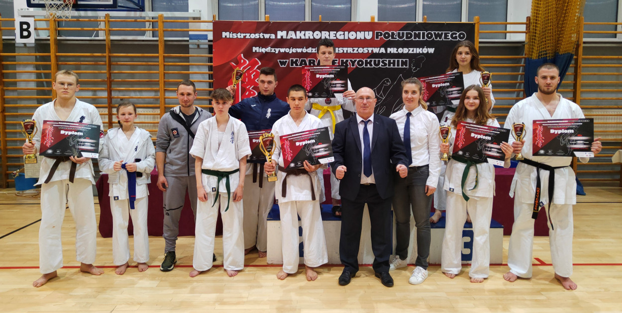 Zawodnicy Tarnobrzeskiego Klubu Kyokyshin Karate w Przeworsku