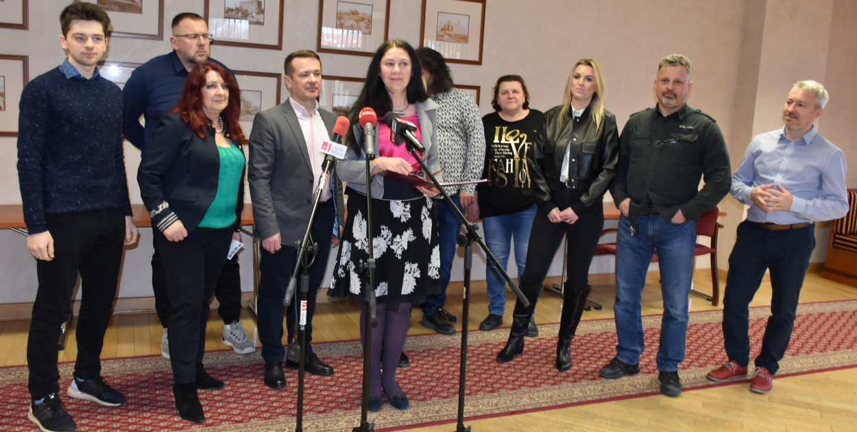 Konferencja prasowa Pawła Żerebca i komitetu "Sandomierz – Przestrzeń Wspólna"  