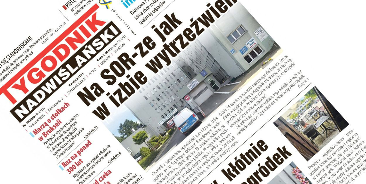 Najnowsze wydanie "Tygodnika Nadwiślańskiego".