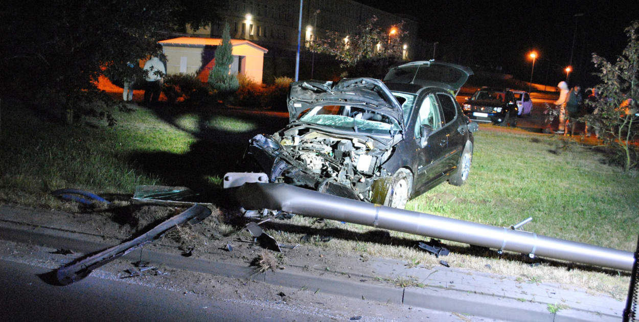 Wypadek w Nowej Dębie. Fot. 112 Tarnobrzeg