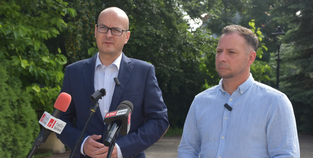 Konferencja prasowa w sprawie Wisły Sandomierz.