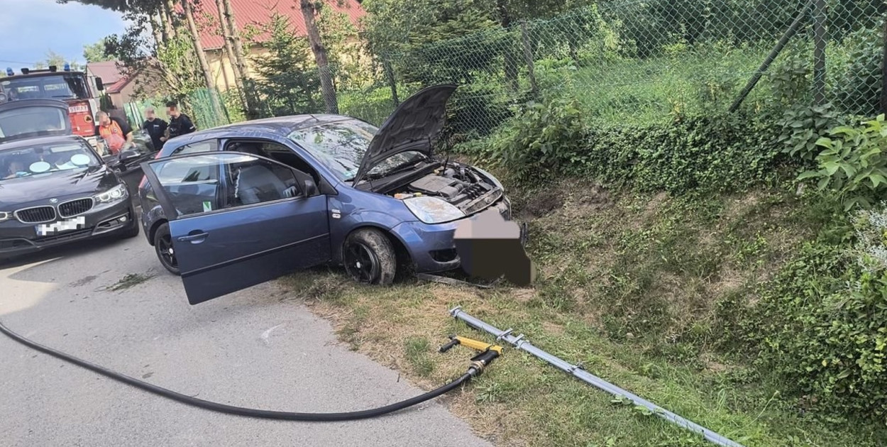 Wypadek w gminie Klimontów.