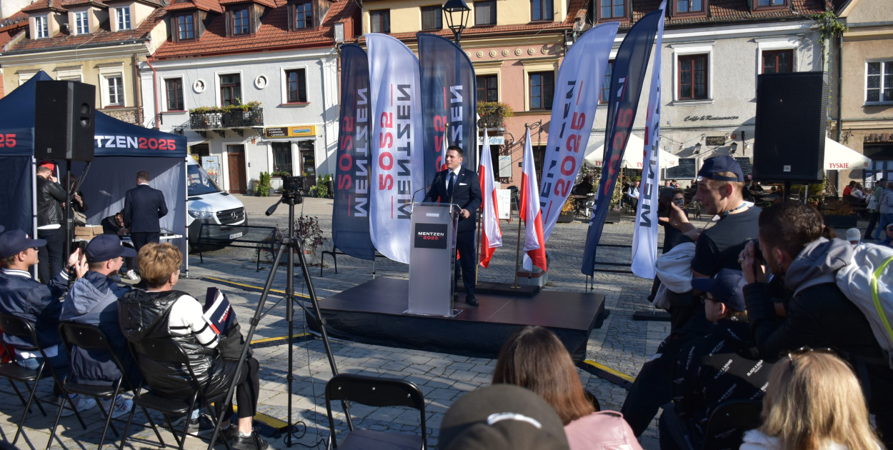 Sławomir Mentzen w Sandomierzu 