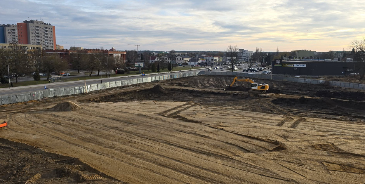 Budowa Pasażu Dominikańskiego w Tarnobrzegu.
