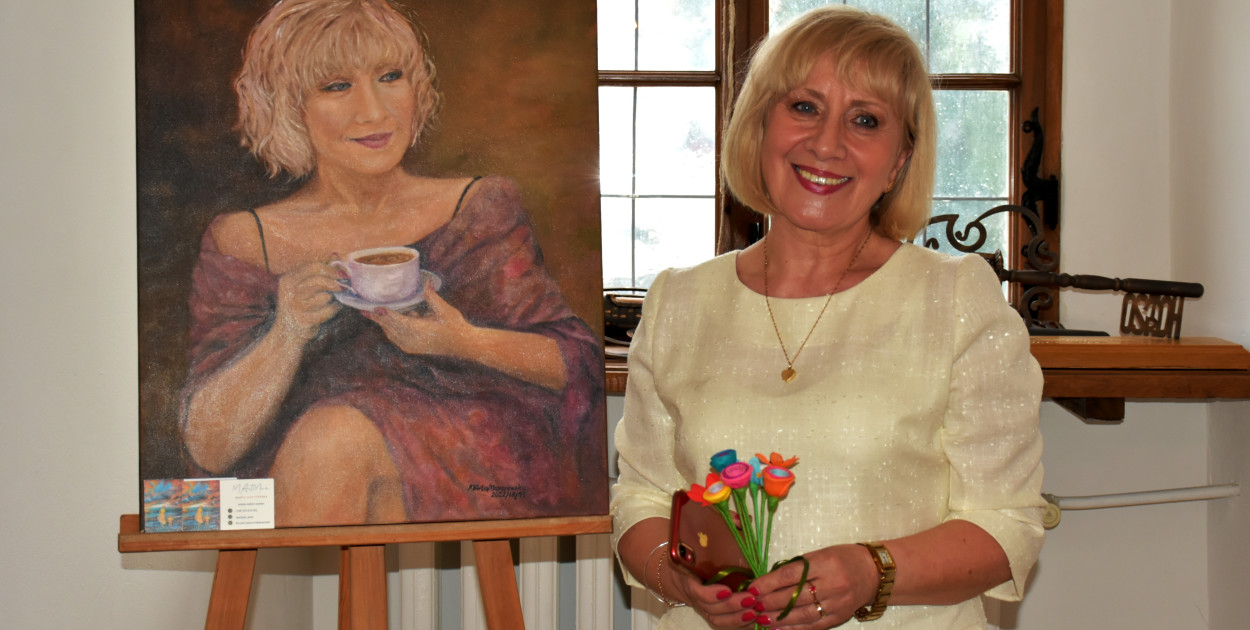 Wystawa Marty Marczewskiej w koprzywnickim domu kultury     