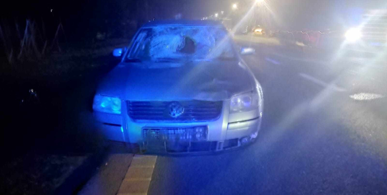 Wypadek w Komornej w Gminie Obrazów