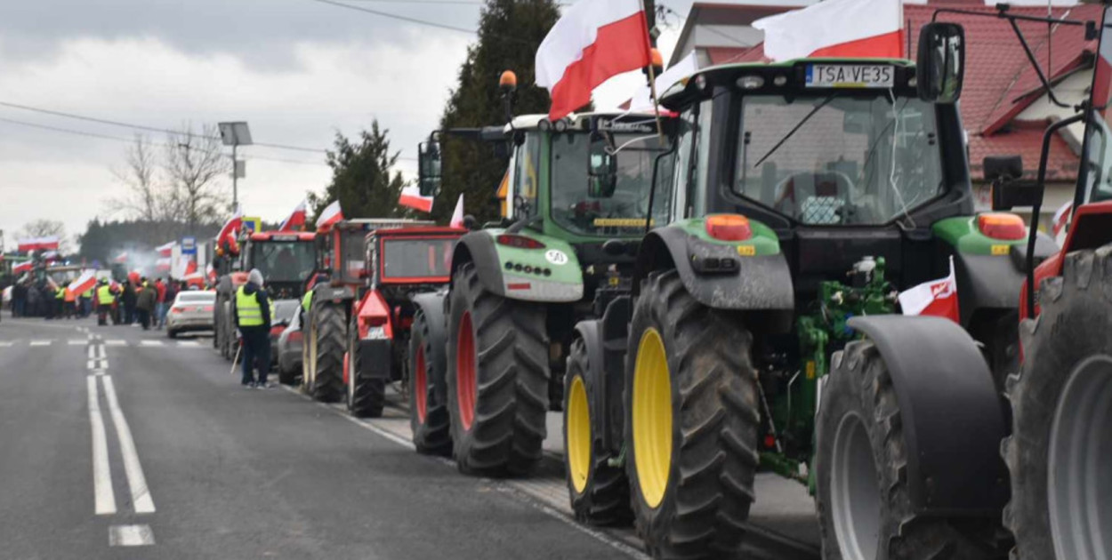 Wcześniej niż planowano zakończony został protest rolników w Durdach w gminie Baranów Sandomierski