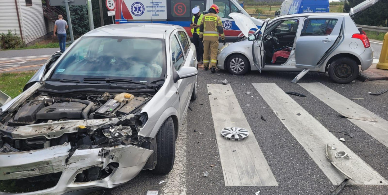 Wypadek na drodze krajowej nr 9.