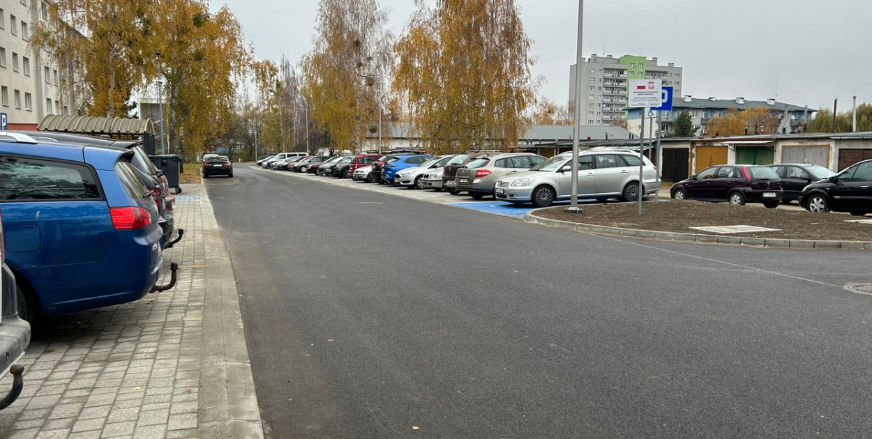 Ul. Garażowa w Tarnobrzegu po remoncie.