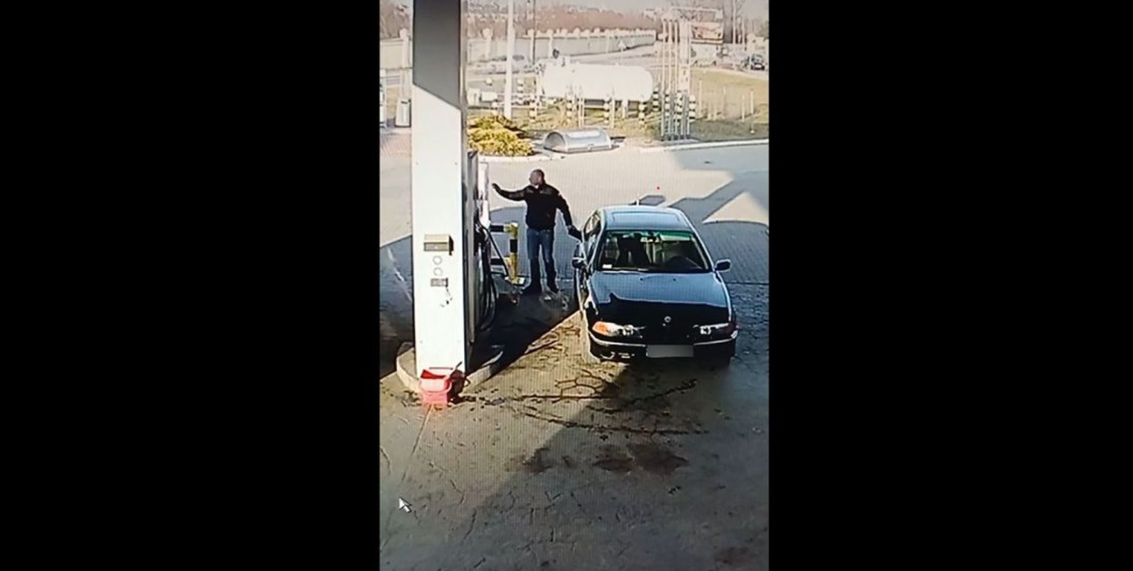 Pijany kierowca przyjechał w Tarnobrzegu zatankować auto.