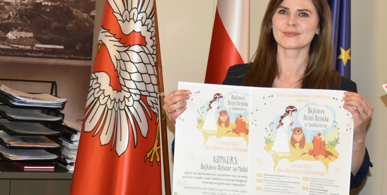 Na Bajkowy Dzień Dziecka w Sandomierzu zaprasza Aleksandra Tarno, szefowa Referatu Promocji, Kultury i Sportu w Urzędzie Miejskim      