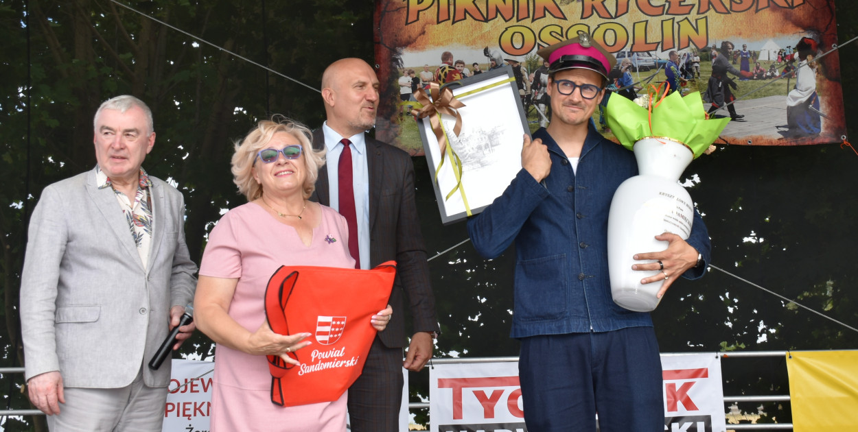 Mateusz Damięcki w czasie Gali Kryształowego Berła w Ossolinie    