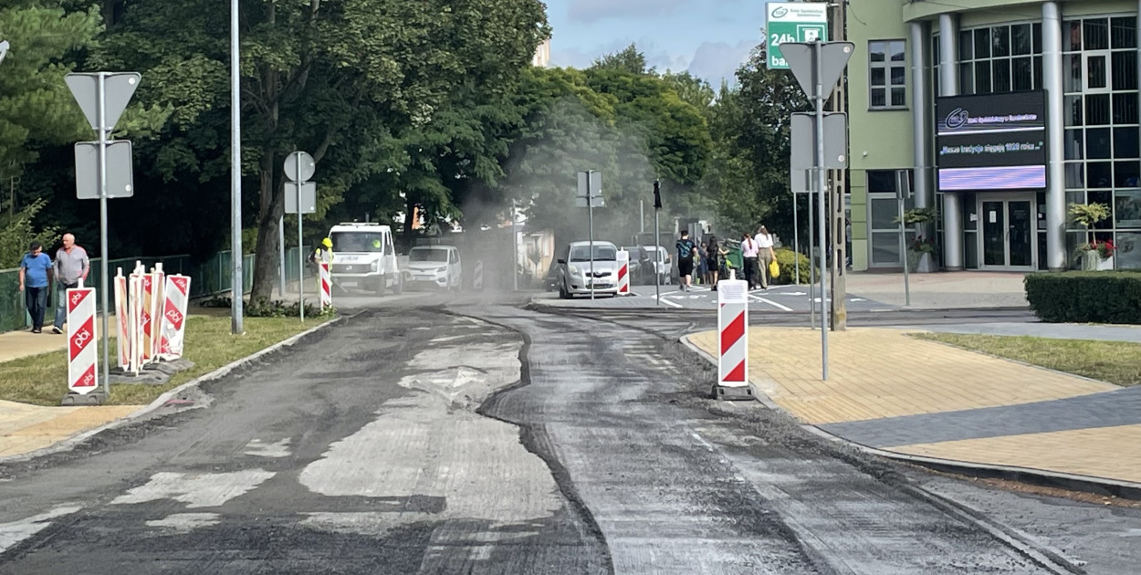 Remont ul. Słowackiego w Sandomierzu 