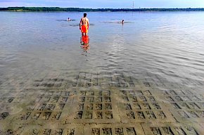Brak piasku na kąpieliskach nad Jeziorem Tarnobrzeskim-9612