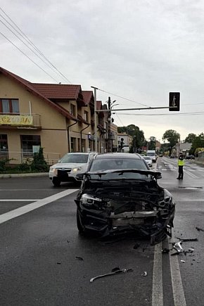 Wypadek w centrum Staszowa-9842