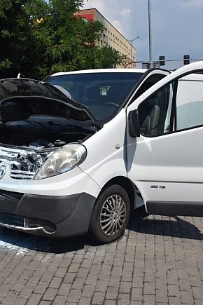 Pożar auta w Tarnobrzegu-9927