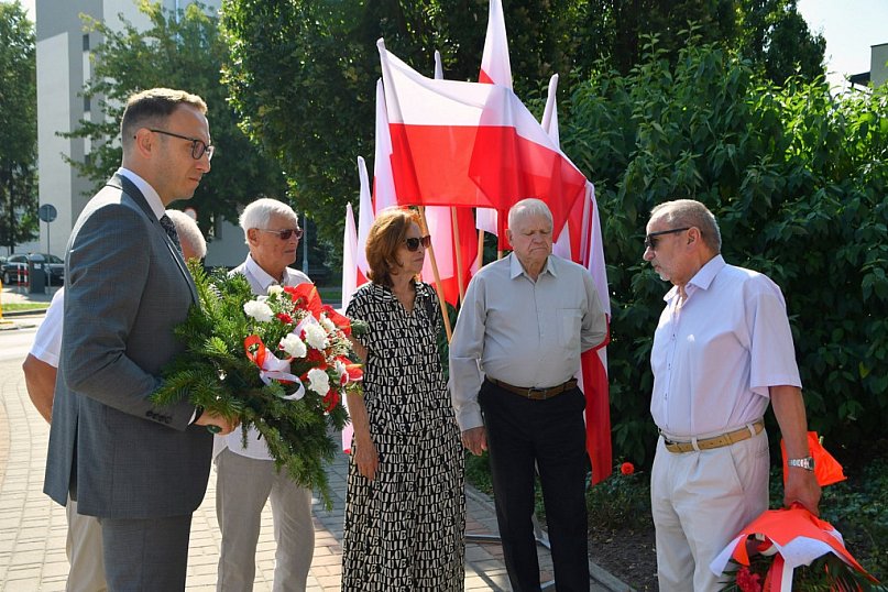 Uroczystość pod obeliskiem Józefa Piłsudskiego