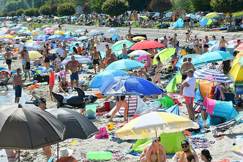 Piątek, 15 sierpnia, nad Jeziorem Tarnobrzeskim