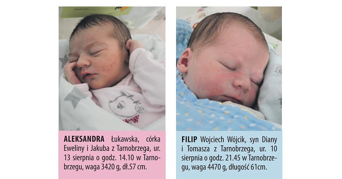 Zobacz zdjęcia dzieci urodzonych w Tarnobrzegu i Sandomierzu [FOTO]