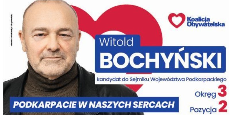 Witold Bochyński - Kandydat do Sejmiku Województwa Podkarpackiego - 209887