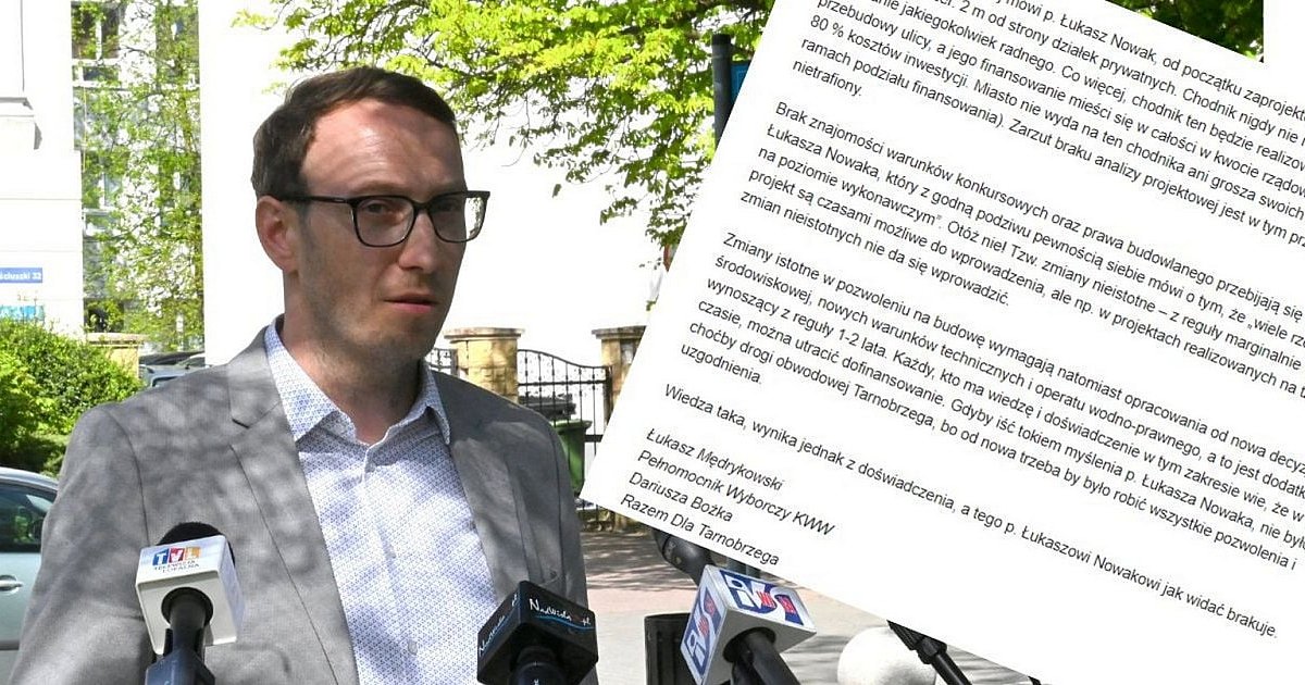 Pełnomocnik Dariusza Bożka wydał oświadczenie w sprawie słów Łukasza Nowaka. Poszło o ulicę Garażową