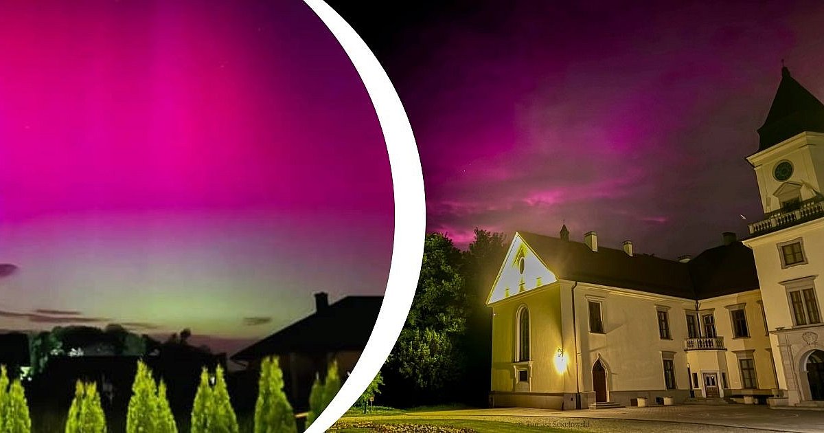 Zorza polarna widziana w Tarnobrzegu, Nowej Dębie, Klimontowie... Zobaczcie niezwykłe ZDJĘCIA!