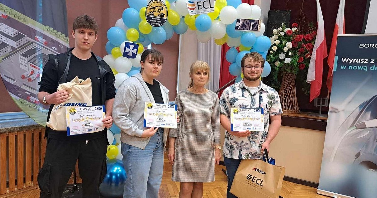 Sukces ucznia tarnobrzeskiego "Rolnika" w konkursie Wiedzy Logistycznej w Rzeszowie