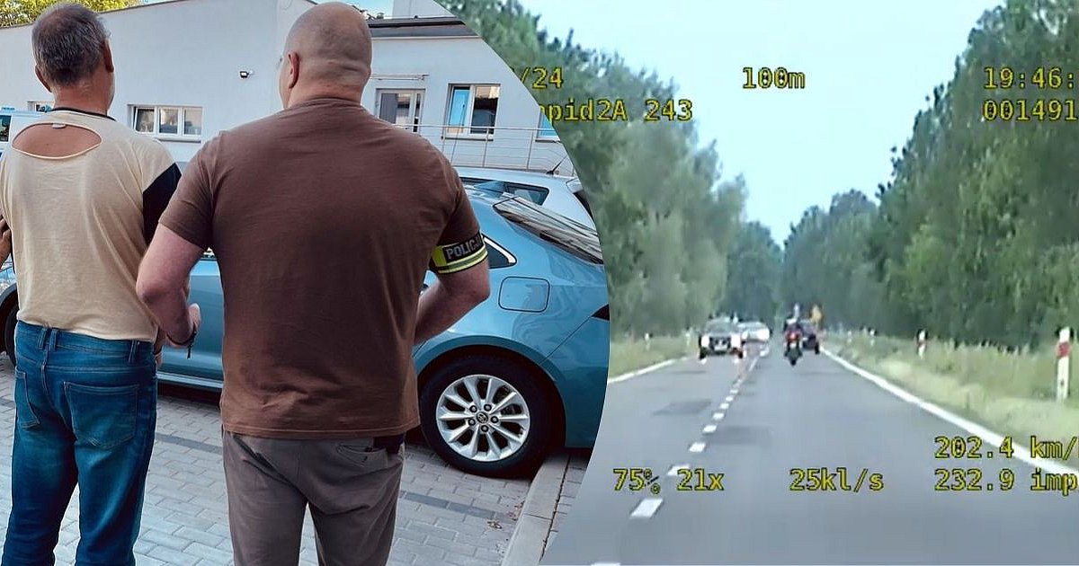 Areszt dla pijanego motocyklisty, który pędził ponad 200 km/h w pow. tarnobrzeskim [WIDEO]