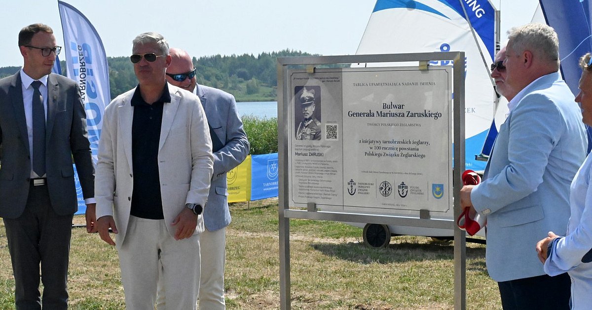 Generał Mariusz Zaruski został patronem bulwaru nad Jeziorem Tarnobrzeskim