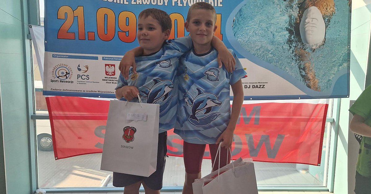 16 medali UKS Delfin Tarnobrzeg na zawodach w Staszowie