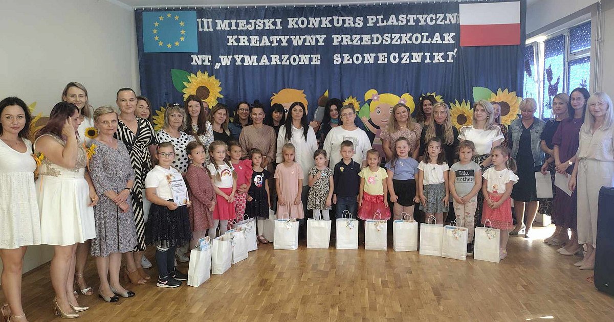 Maluchy z Tarnobrzega wzięły udział w konkursie "Wymarzone słoneczniki" [FOTO]