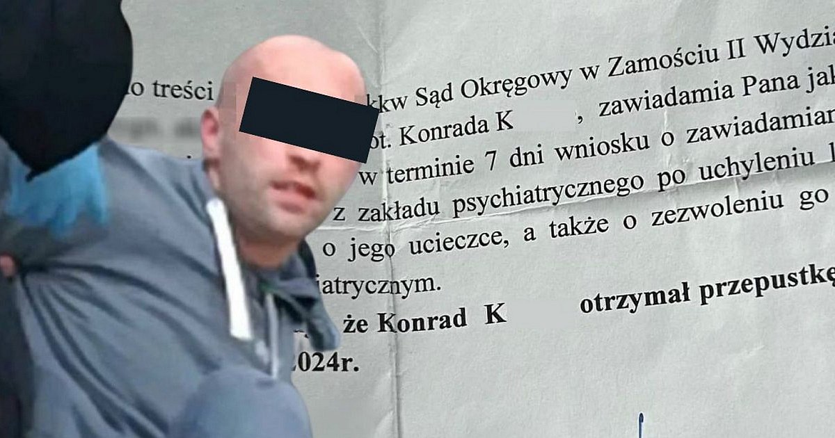 Nożownik z Galerii VIVO! na wolności. Szokująca decyzja lekarzy psychiatrów z ośrodka, w którym był zamknięty Konrad K.