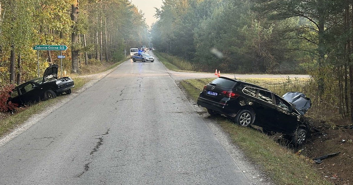 Wypadek w Zabrniu w gm. Grębów. Dwie osoby w szpitalu